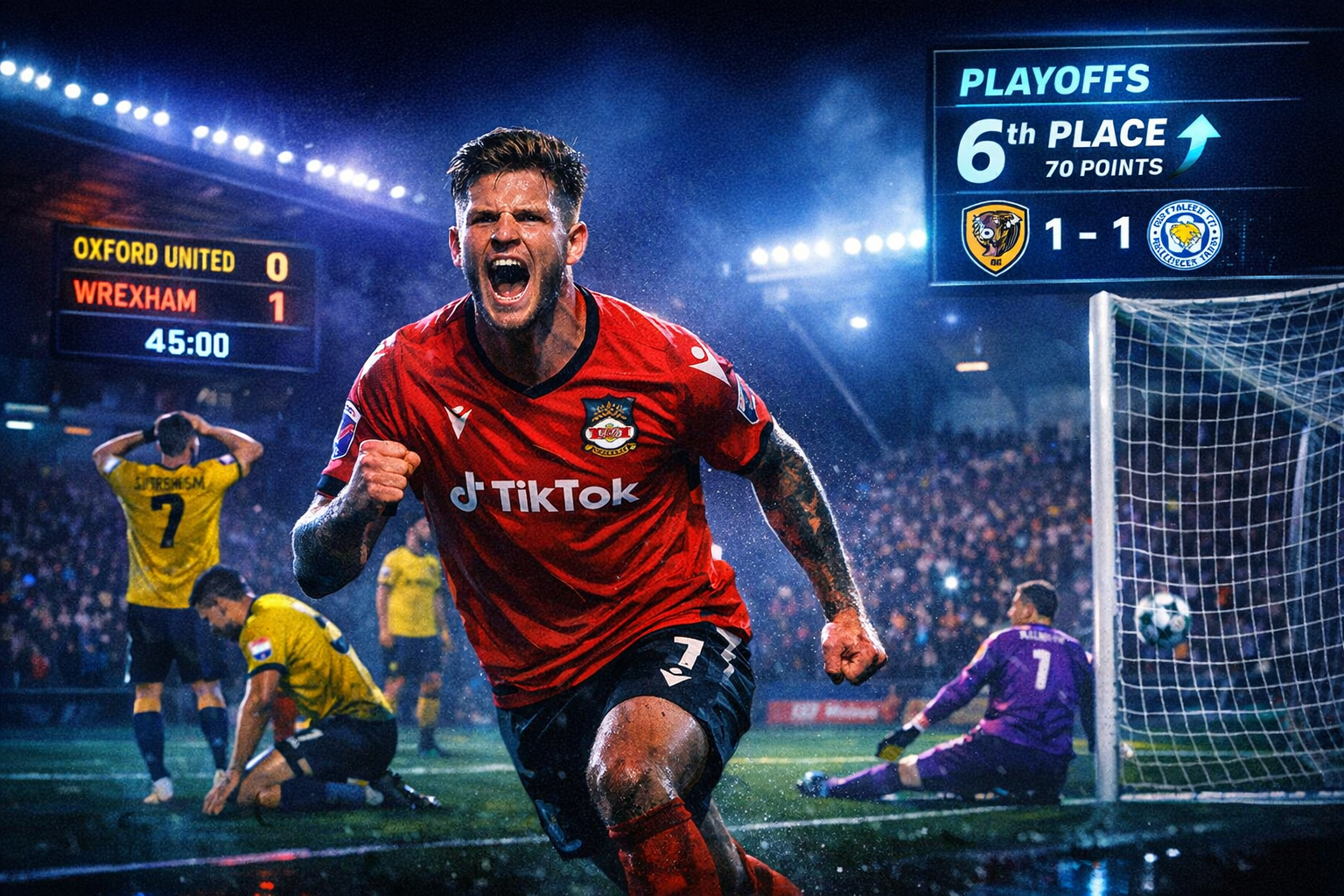 Wrexham Reclaim Playoff Spot with Narrow Win Over Oxford United